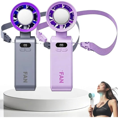Le mini ventilateur pliable ultra-puissant. Fraîcheur instantanée, format compact.