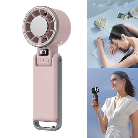 Le mini ventilateur pliable ultra-puissant. Fraîcheur instantanée, format compact.