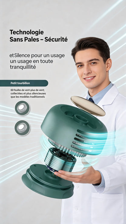 Mini rafraichisseur d'air Portable avec Clip : Restez au Frais Les Mains Libres